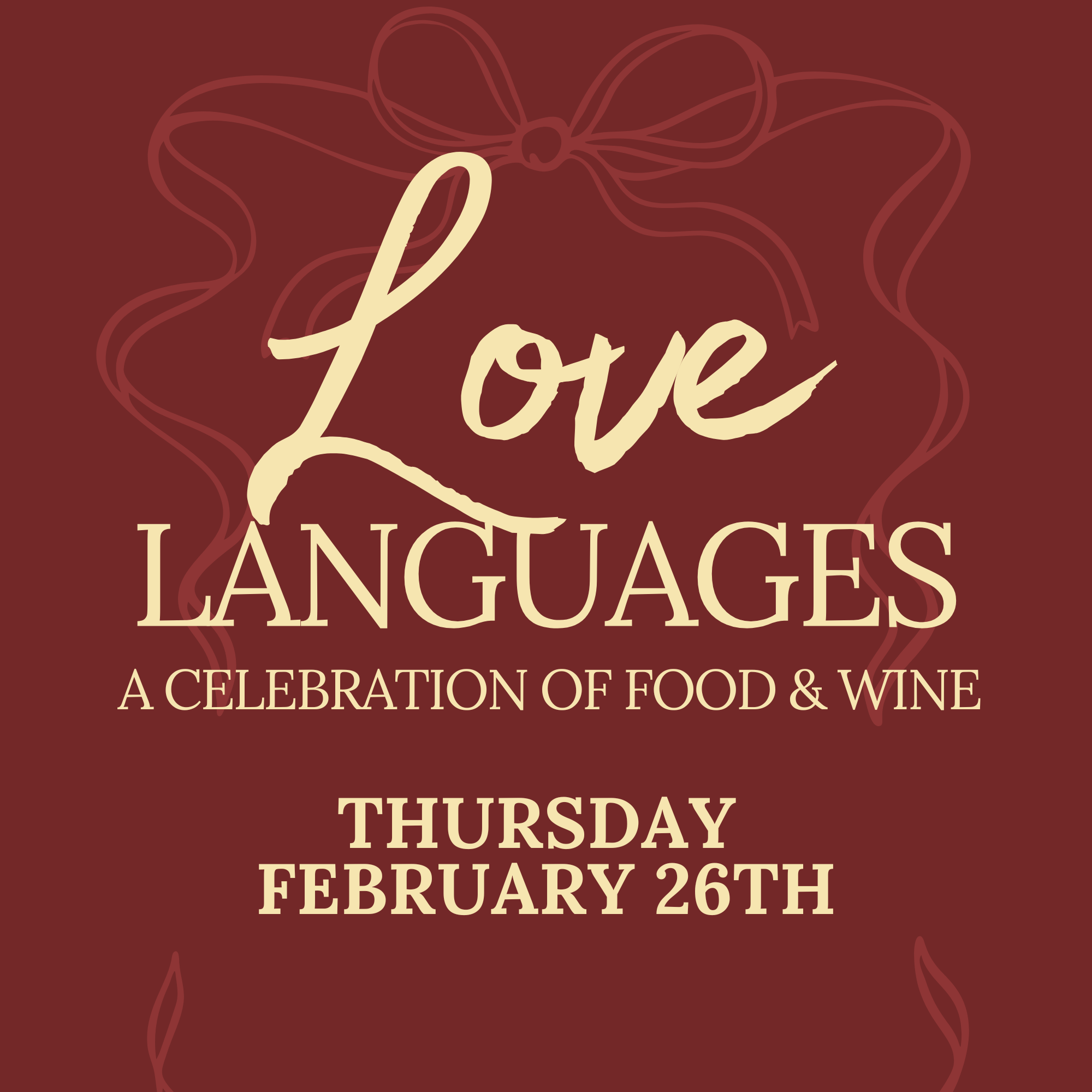 Love Languages Wine Dinner